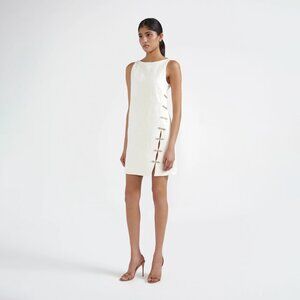 SALONI Alba Dress Ivory Size UK 16 US 12 NEW NWT